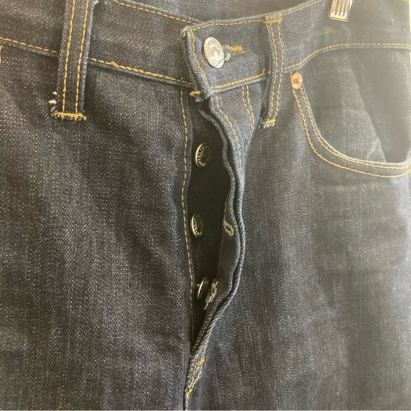 LEVI’S 501 Sz 32 x 32 Selvedge Made in Japan Ripped Knee Button Fly Jeans PCL16B - Picture 2 of 13